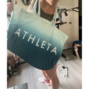 Athleta Bag tote blue ocean‎ waves